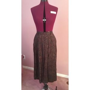 Petite Paisley Midi Skirt